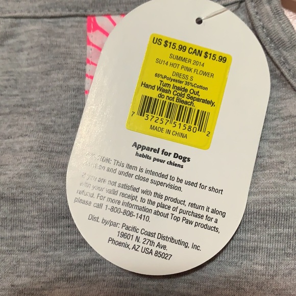 🆕 TOP PAW Dog Apparel with Flower Print - Picture 4 of 4